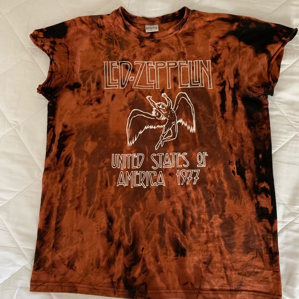 Hand bleached Led Zeppelin T Shirt!